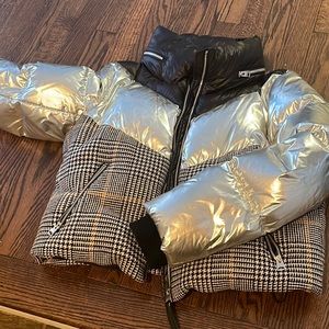 MACKAGE Prince of Wales Mimi Puffer Jacket NEW - L